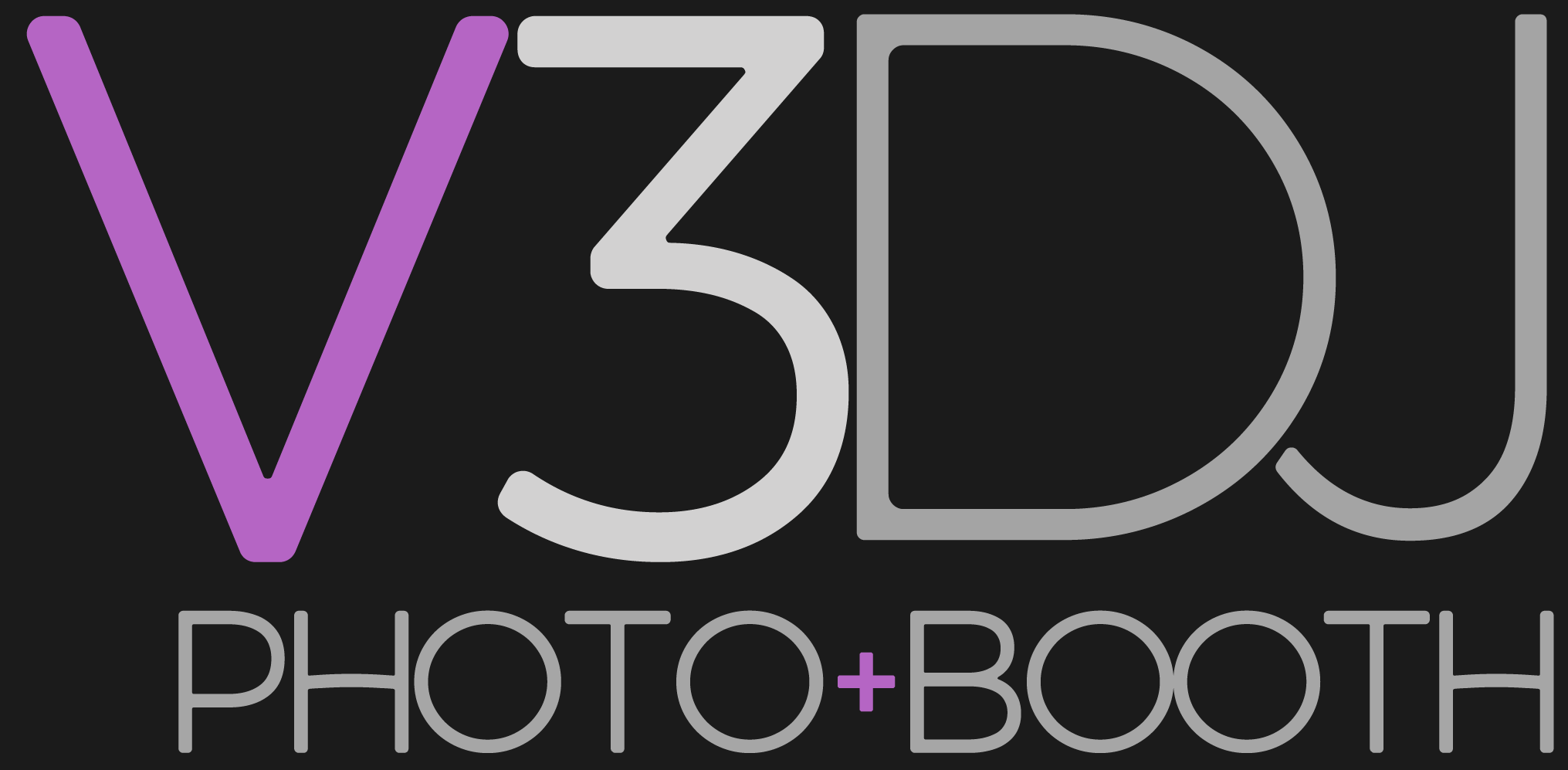 v3 dj and photo booth logo